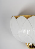 Ivy & Seed Wall Sconce. White And Gold. (Us)