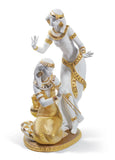 Dancers From The Nile Figurine. Golden Lustre. Limited Edition