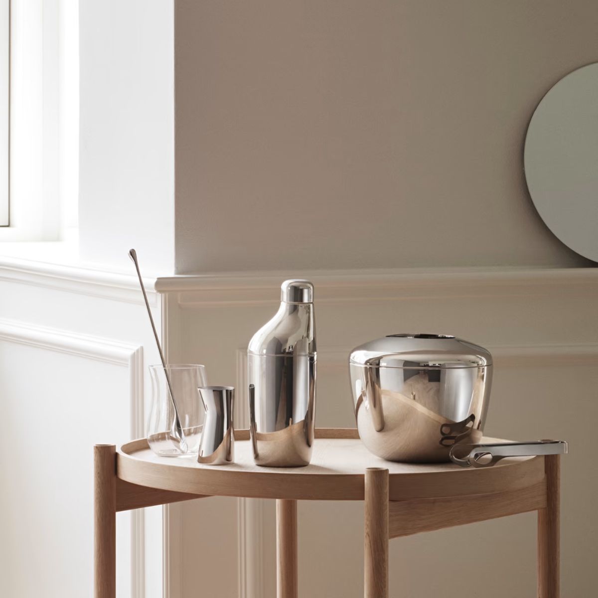 Sky 3 Pcs Giftset, Shaker 17 Oz, Stirring Spoon, and Jigger