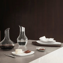 Sky Wine Carafe Glass & Stainless Steel Coaster, 2.3L