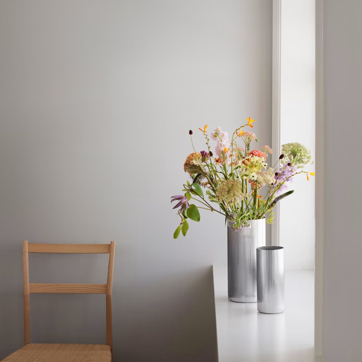 Bernadotte Vase Stainless Steel Large