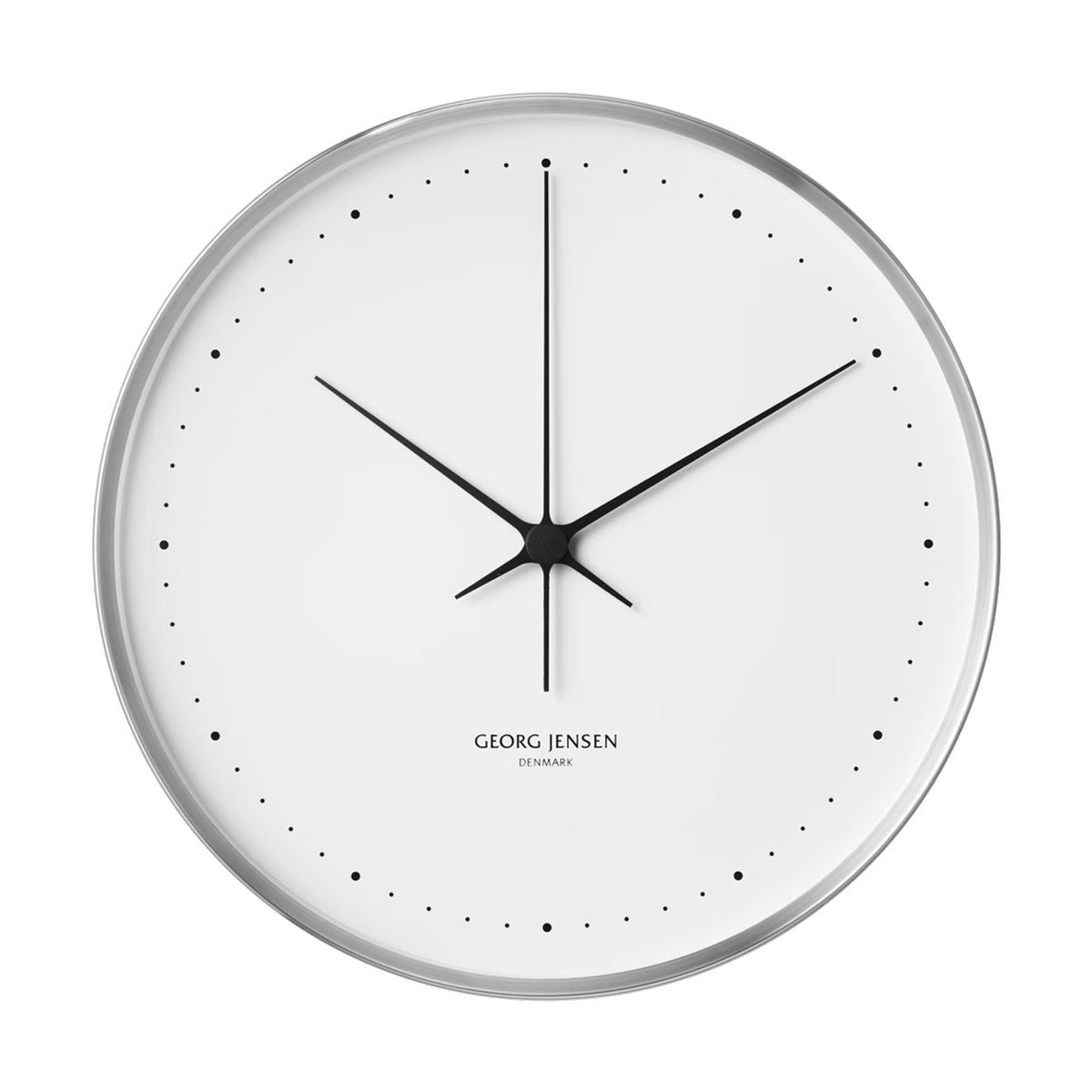 Henning Koppel Clock Steel & White 40 cm