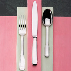 Art Deco Mirrored 18/10 Stainless Steel 20 Piece Flatware Set