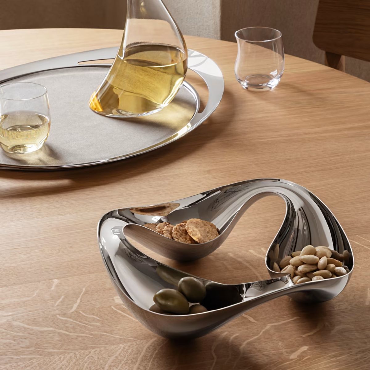 Cobra Triple Snack Bowl Stainless Steel