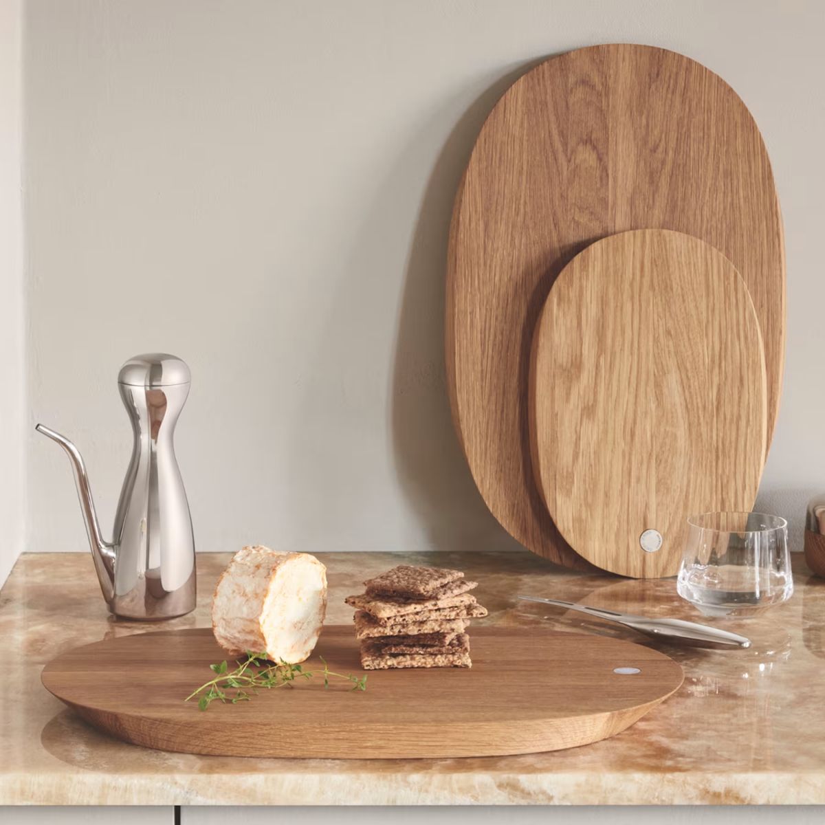 Alfredo Cutting Board, 27 cm, Oak Wood