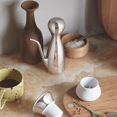 Alfredo Salt Jar, Mirror & Oak Wood