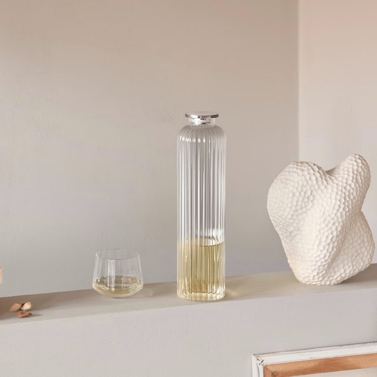 Bernadotte Carafe W Lid Glass &, Mirror, V 1.1L