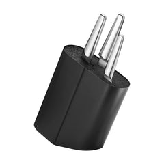 Alfredo Knife Stand, Stainless Steel, Black