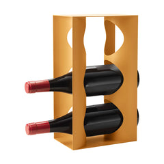 Alfredo Wine Rack, Stainless Steel, Saffron