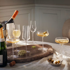 Sky Champagne Flute Glass Crystalline 25 cl, 6 Pcs