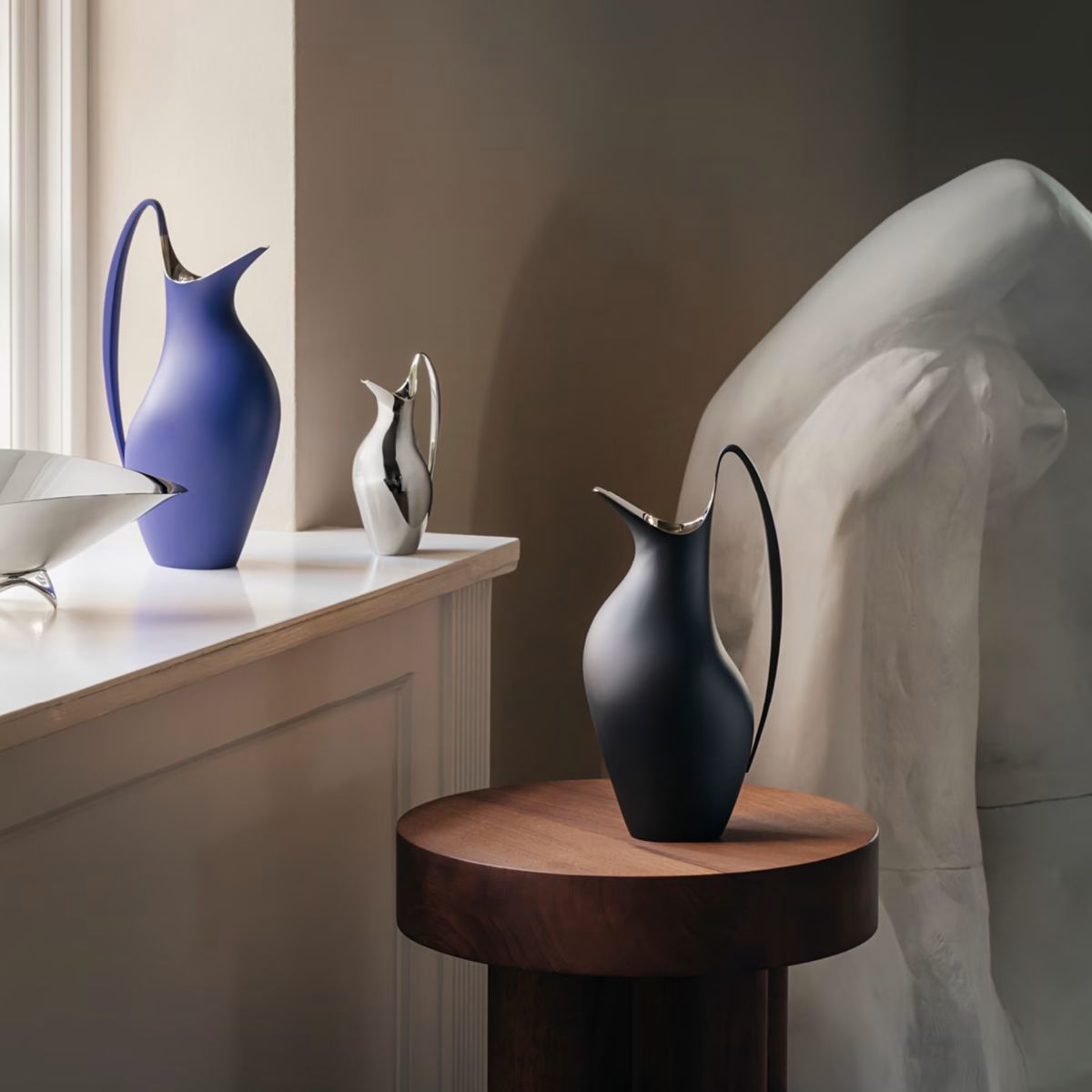 Henning Koppel Pitcher Stainless Steel Black 1.2L