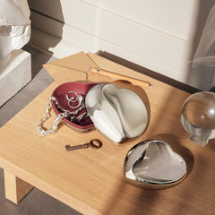 Heart Box, Mirror Hibiscud Red Large