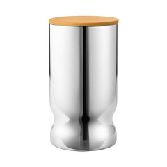 Alfredo Canister Medium Stainless Steel & Yellow Lid 1L