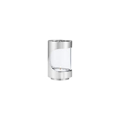 Chrome Contours Tea Light & Glass_ 12cm
