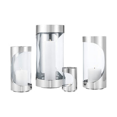 Chrome Contours Hurricane & Glass 28cm