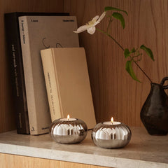 Bernadotte Tealight Stainless Steel Mirror 2 Pcs