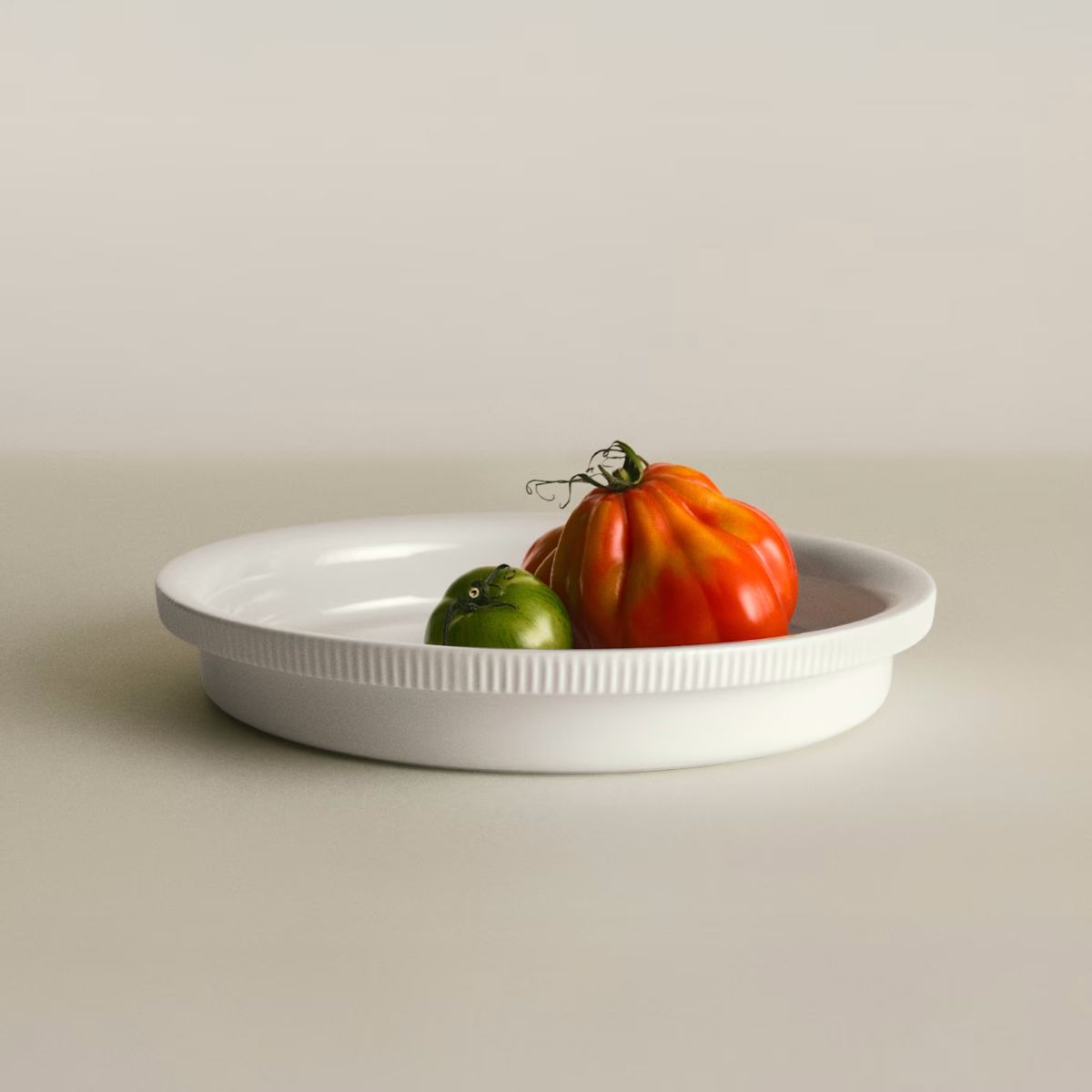 Bernadotte Ovenware Round Porcelain