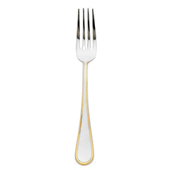 Ascot Mirrored Accented Gold 18/10 Stainless Steel Dinner Fork