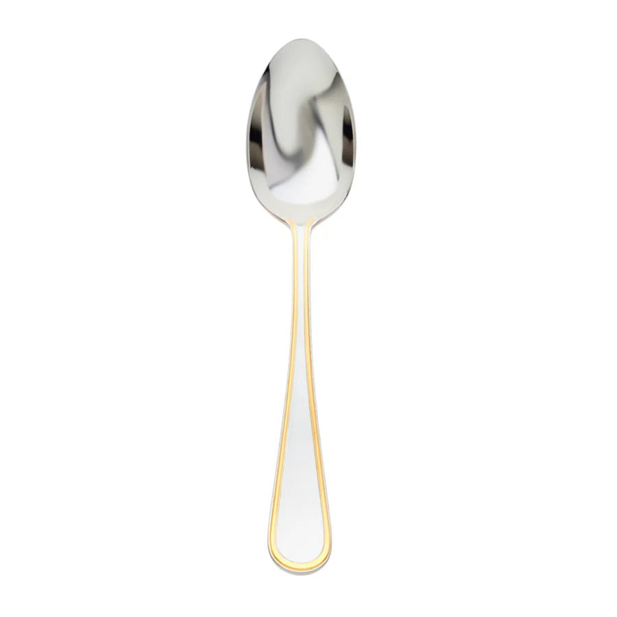 Ascot Mirrored Accented Gold 18/10 Stainless Steel Tablespoon