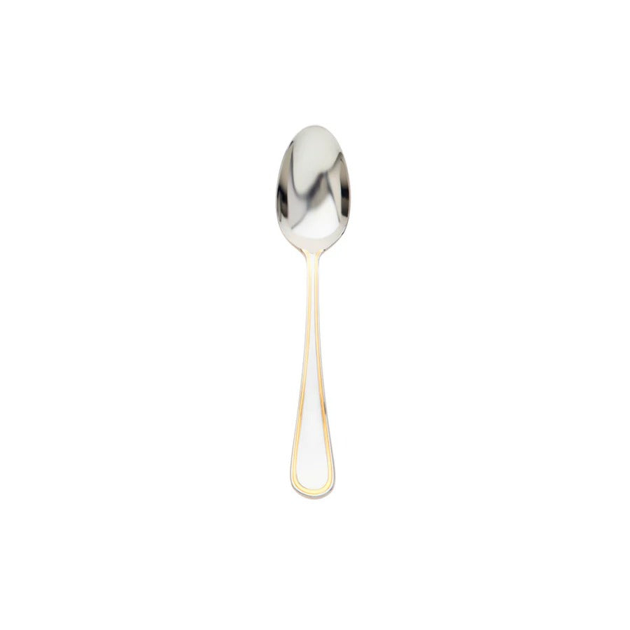 Ascot Mirrored Accented Gold 18/10 Stainless Steel Teaspoon