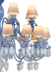 Belle De Nuit 24 Lights Chandelier. Blue (us)