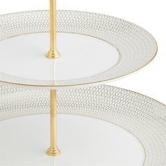 Gio Gold Two-Tier Cake Stand