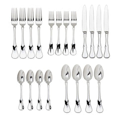 Violino Mirrored 18/10 Stainless Steel 20 Piece Flatware Set