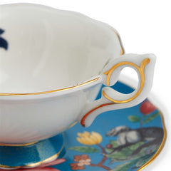 Wonderlust  Sapphire Garden Teacup & Saucer