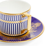 Anthemion Blue Coffee Cup & Saucer