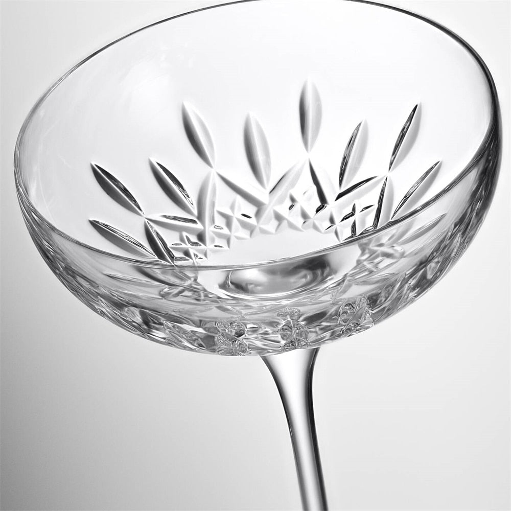 Lismore Essence Champagne Saucer, Pair