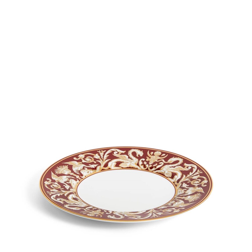 Renaissance Red Plate 9.1Inch Florentine Accent