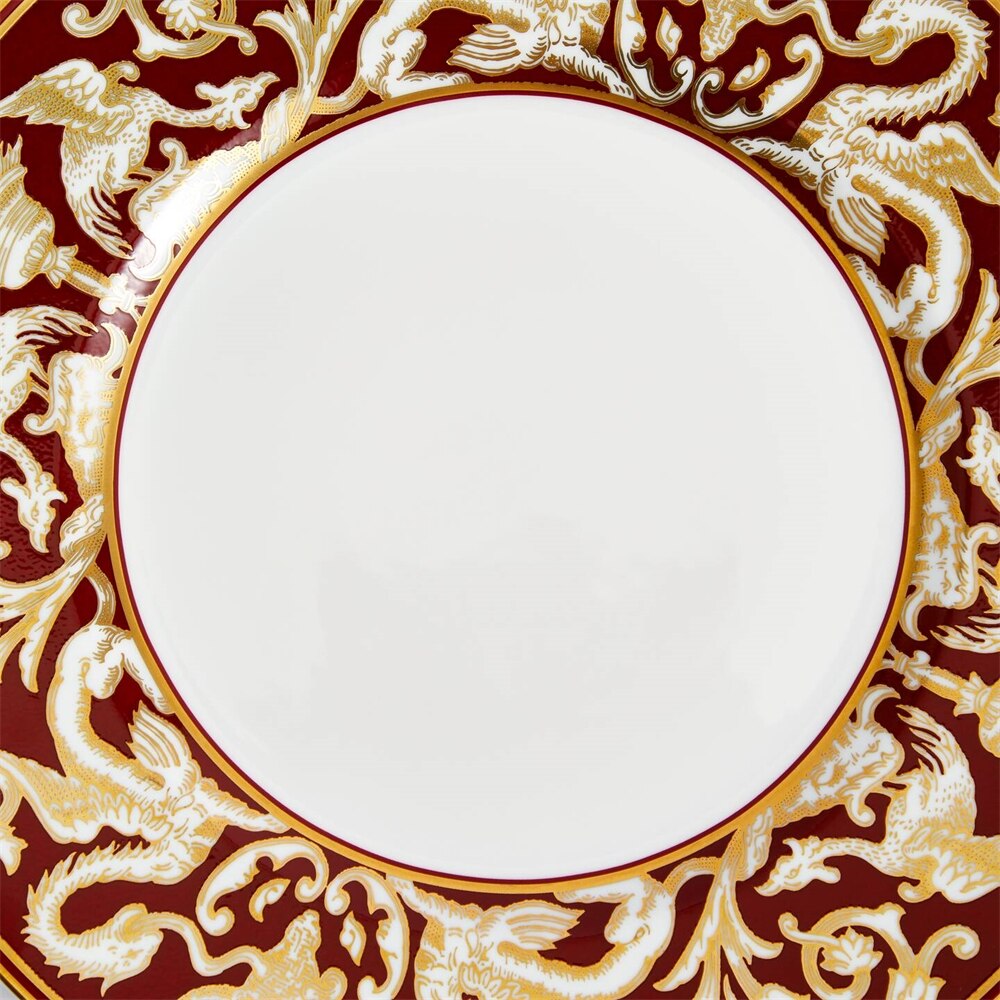 Renaissance Red Plate 9.1Inch Florentine Accent