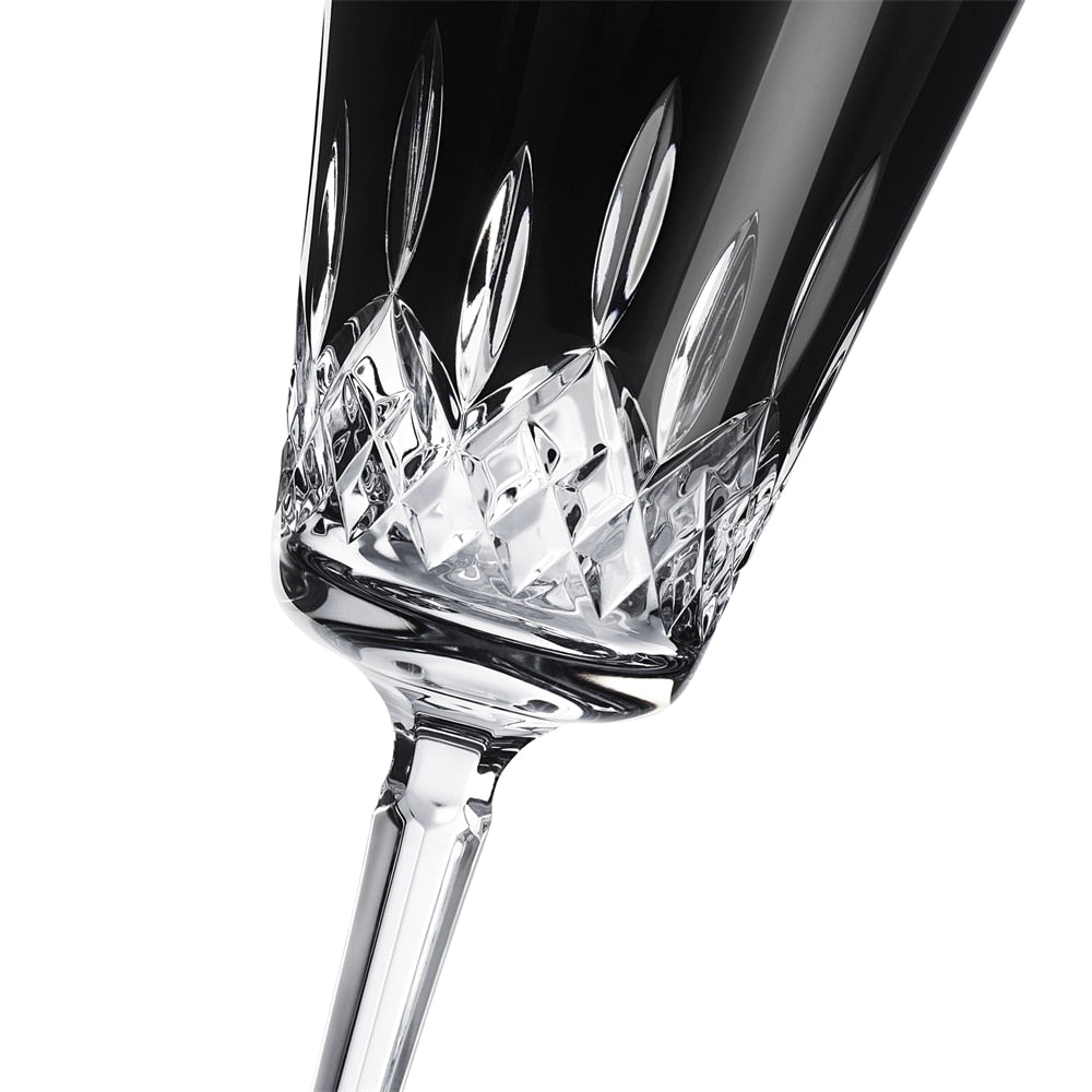 Lismore Black Medium Goblet 11.5 Oz Pair