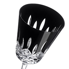 Lismore Black Large Goblet 14 Oz Pair