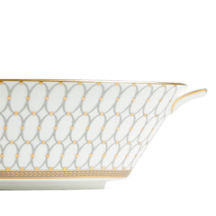Renaissance Grey Oval Serving Bowl