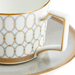 Renaissance Grey Teacup & Saucer