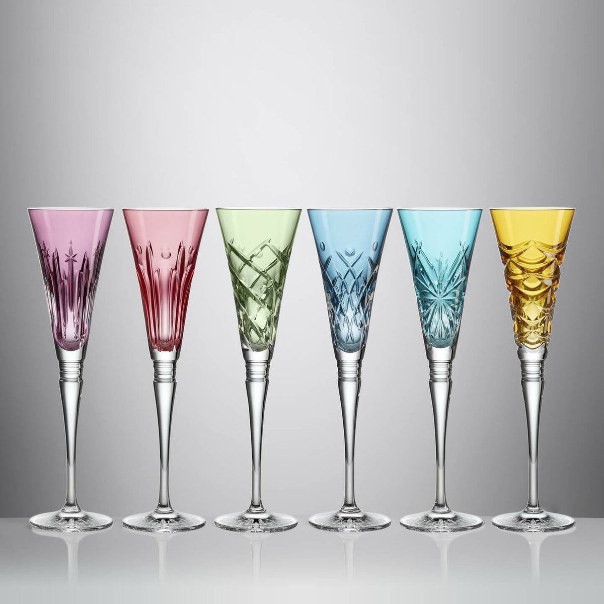 Winter Wonders Flutes, Assorted Colors, Set of 6