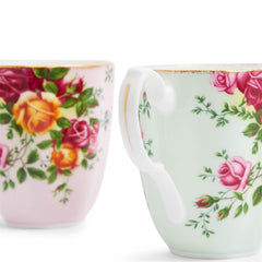 Royal Albert Old Country Roses Mug 4 Piece Set, Mixed Colors