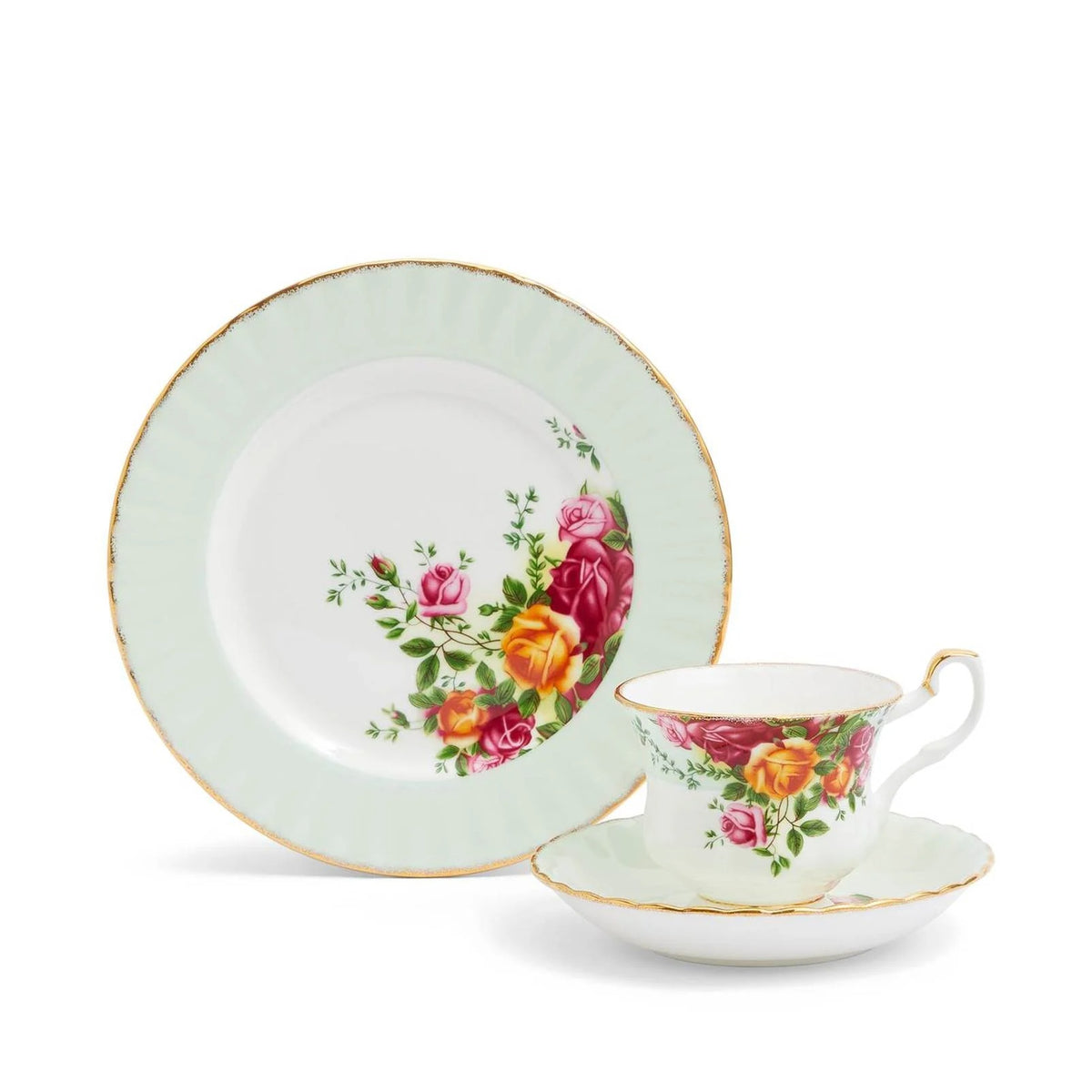 Royal Albert Old Country Roses 3 Piece Set Fern