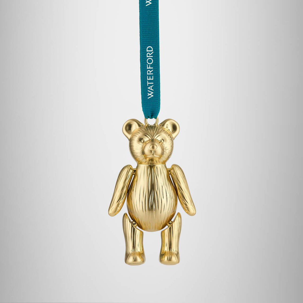 Christmas Teddy Golden Ornament