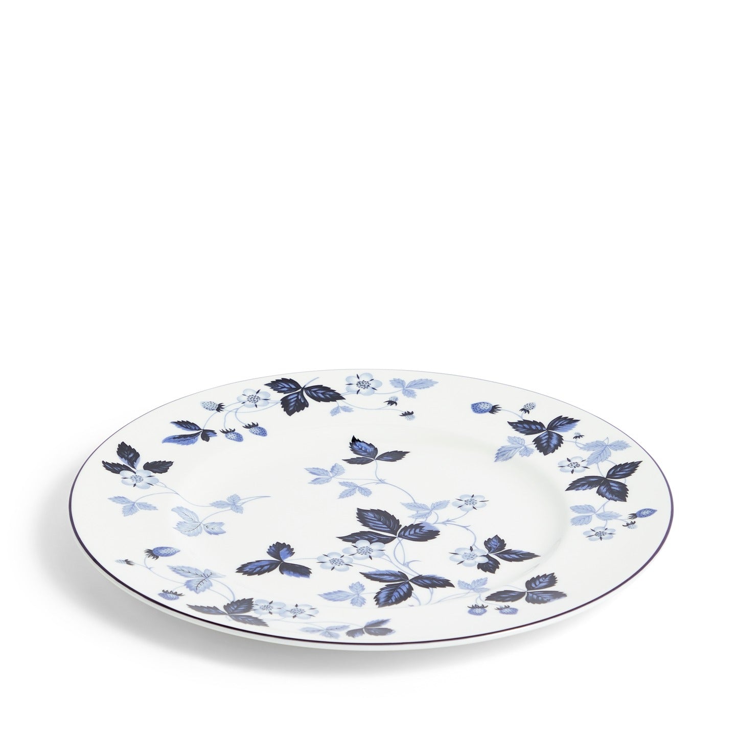 Wild Strawberry Inky Blue Dinner Plate