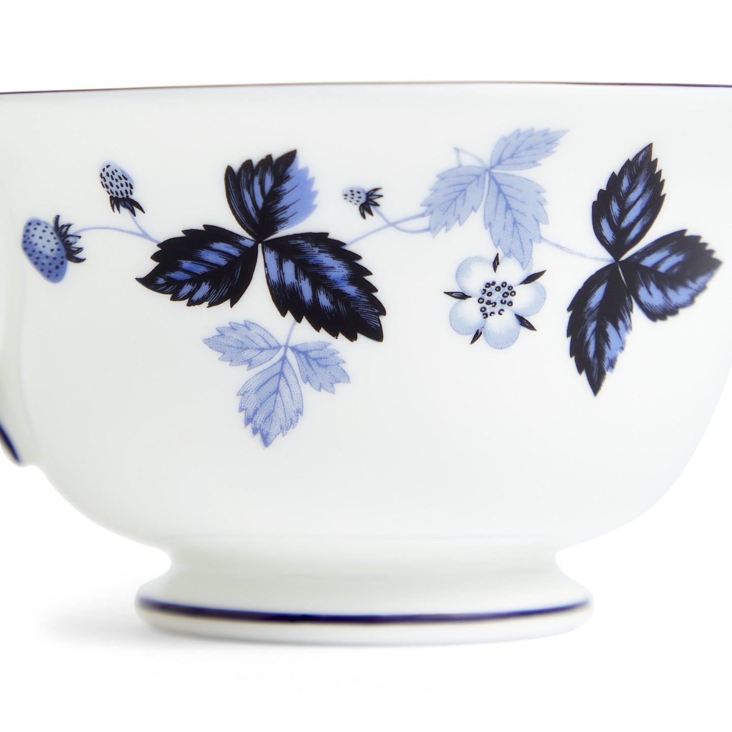 Wild Strawberry Inky Blue Teacup Saucer