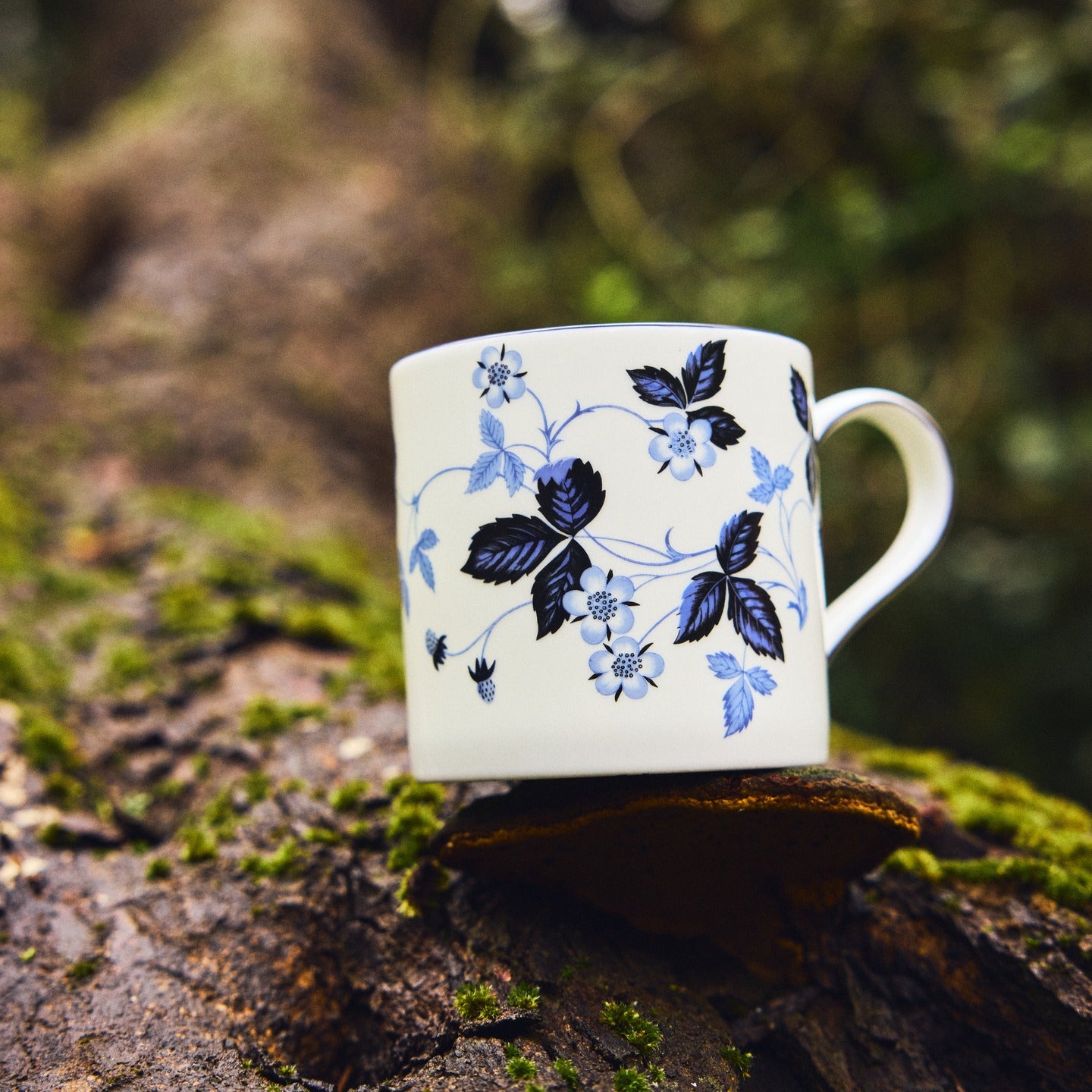 Wild Strawberry Inky Blue Mug