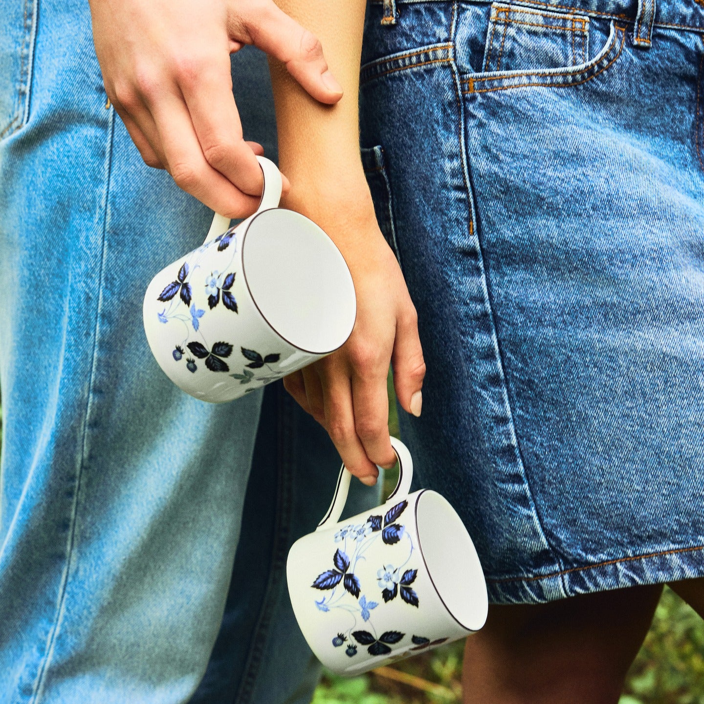 Wild Strawberry Inky Blue Mug