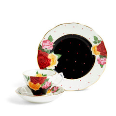 Royal Albert 100 Years Teacup Saucer Plate, 3 Piece Set, Jazz 1960
