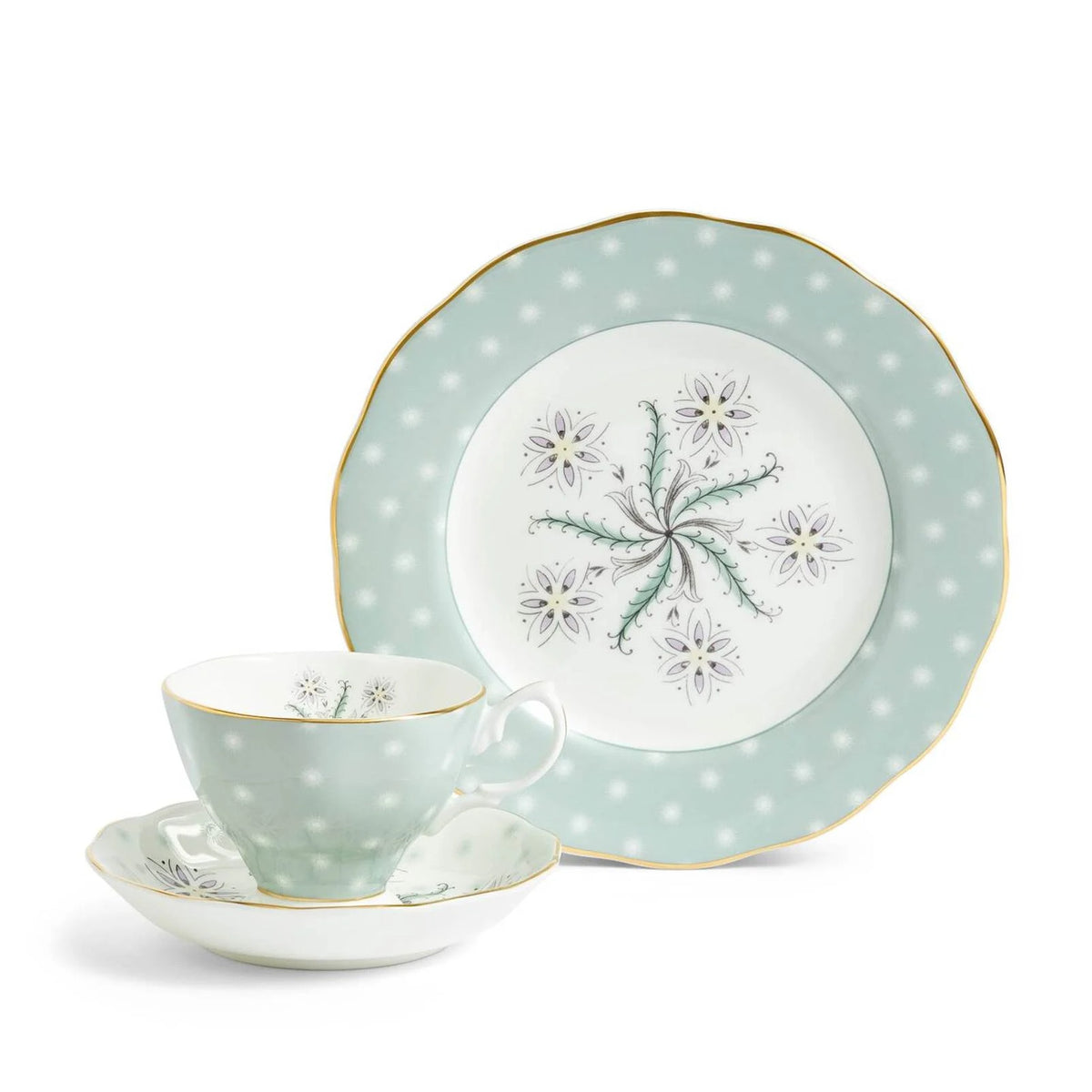 Royal Albert 100 Years Teacup Saucer Plate, 3 Piece Set, Jubilee 1950