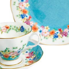 Royal Albert 100 Years Teacup Saucer Plate, 3 Piece Set, Florence 1940
