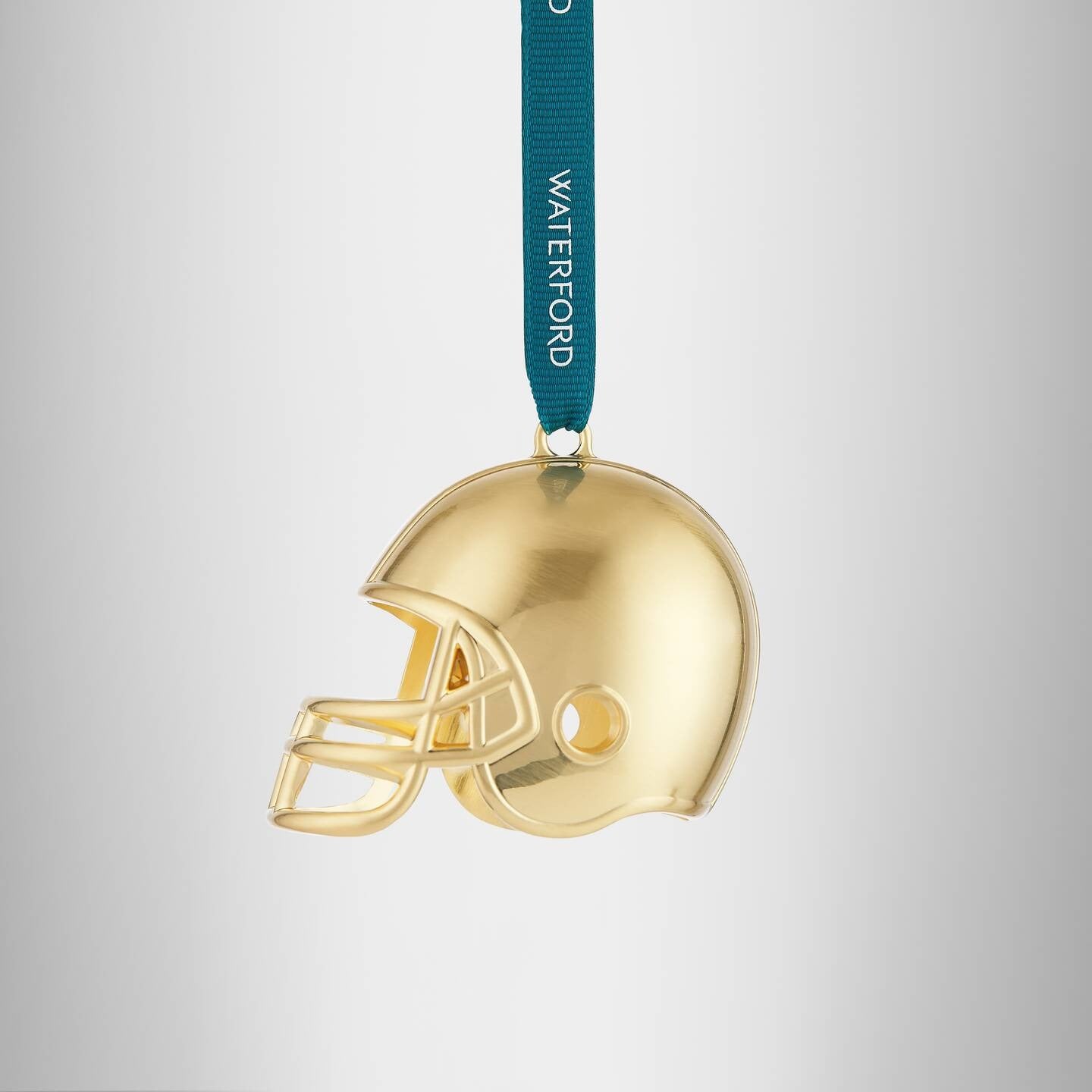 Football Helmet Golden Ornament