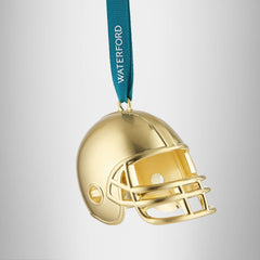 Football Helmet Golden Ornament