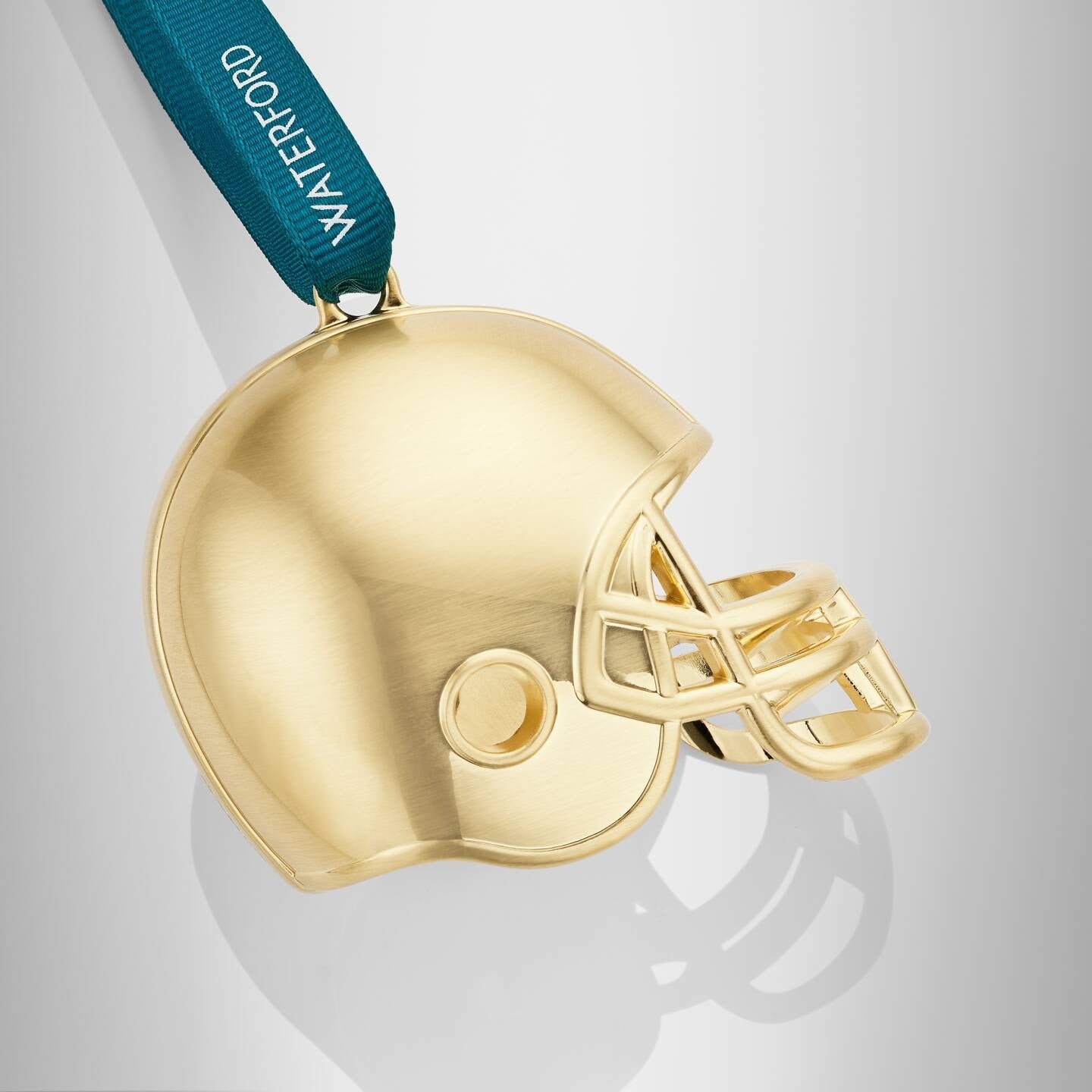 Football Helmet Golden Ornament